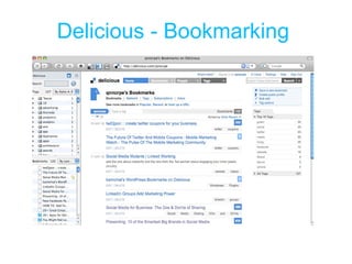 Delicious - Bookmarking 