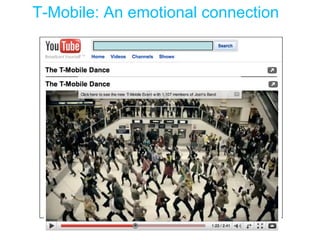 The T-Mobile Dance T-Mobile: An emotional connection  