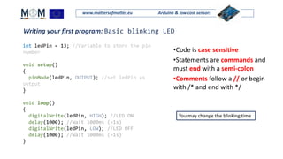 Mom presentation_monday_arduino in the physics lab | PPT