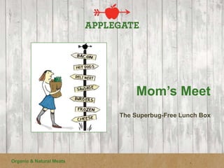 Mom’s Meet
                          The Superbug-Free Lunch Box




Organic & Natural Meats
 