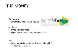 A STORY OF FAILURE - INSIGHTS FROM A START-UP & WHY THEY MATTER IN AN ENTERPRISE ENVIRONMENT (TINA DINGEL) - LKCE13