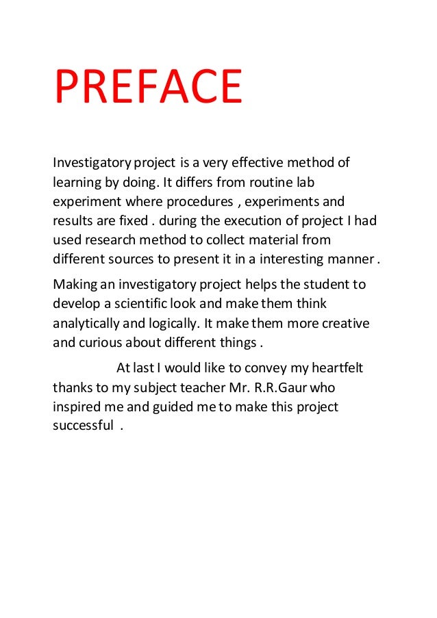 Biology investigatory project class 12