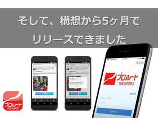 そして、構想から5ヶ⽉月で
リリースできました
 