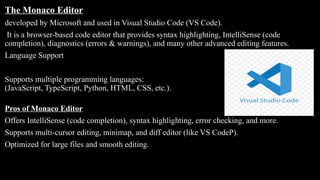 Comprehensive Overview of the Monaco Editor: Features, Uses, and ...