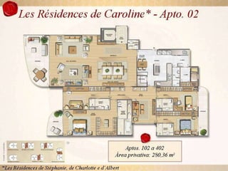 Apartamento de 4 suítes no Lês residence de Mônaco