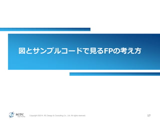 図とサンプルコードで見るFPの考え方
17Copyright ©2014, NC Design & Consulting Co., Ltd. All rights reserved.
 