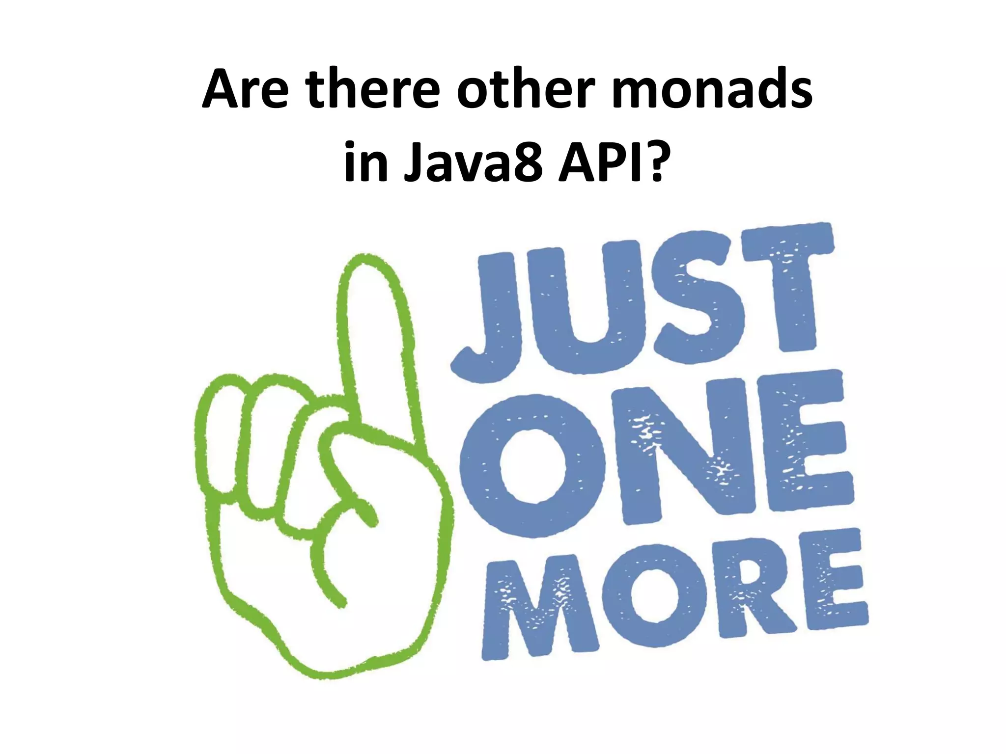Given n>0 find all pairs i and j
where 1 ≤ j ≤ i ≤ n and i+j is prime
Stream.iterate(1, i -> i+1).limit(n)
.flatMap(i -> Stream.iterate(1, j -> j+1).limit(n)
.map(j -> new int[]{i, j}))
.filter(pair -> isPrime(pair[0] + pair[1]))
.collect(toList());
public boolean isPrime(int n) {
return Stream.iterate(2, i -> i+1)
.limit((long) Math.sqrt(n))
.noneMatch(i -> n % i == 0);
}
 