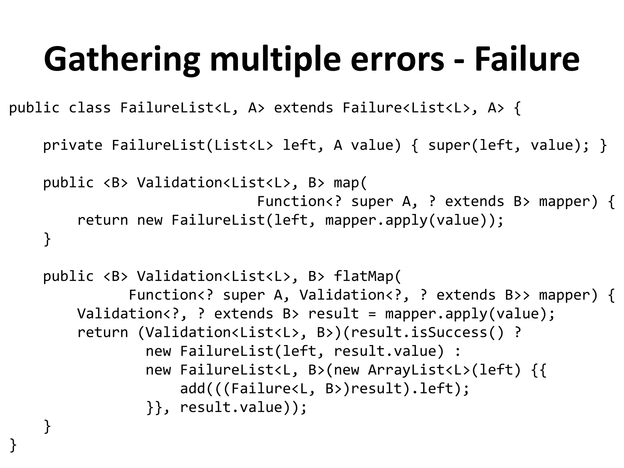 Lesson learned:
Leverage the Type System
 