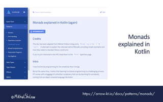 Monads
explained in
Kotlin
 