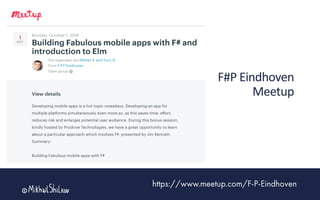F#P Eindhoven
Meetup
 