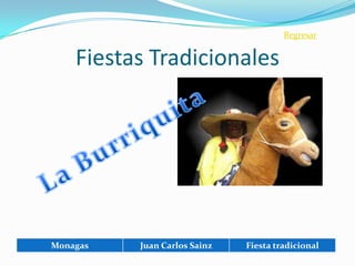 Regresar


    Fiestas Tradicionales




Monagas   Juan Carlos Sainz   Fiesta tradicional
 