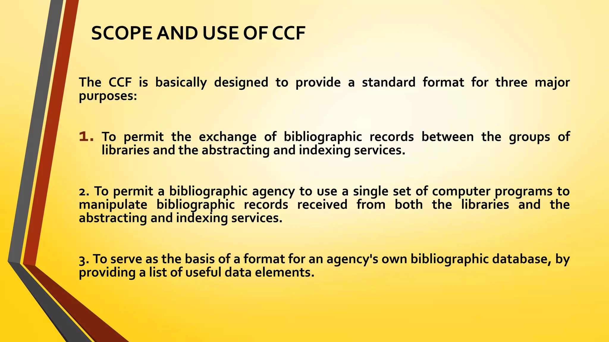 The common communication format ccf pptx