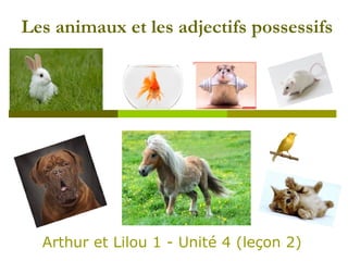 Les animaux et les adjectifs possessifs
Arthur et Lilou 1 - Unité 4 (leçon 2)
 