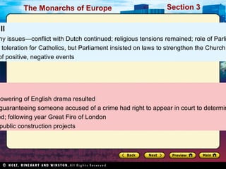 Major reason for Elizabeth’s good relationship with Parliament, her willingness to let members speak minds without fear of punishment  Close ties shown in fact that she called Parliament into session 10 times in 45-year reign  