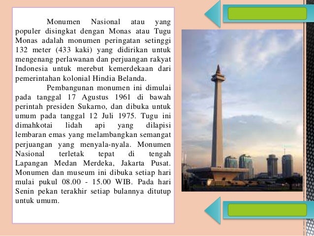 Presentasi Mengena "Monas" Icon Indonesia