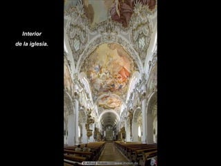 Interior de la iglesia.