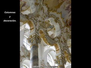 Columnas y decoración.