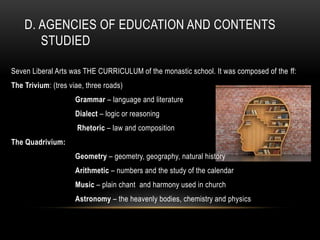 Monasticism philosophy of education | PPTX