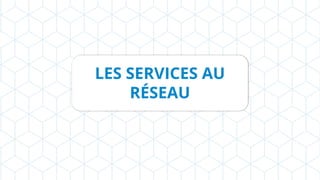 LES SERVICES AU
RÉSEAU
 
