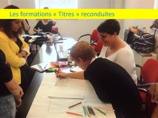 Les	formations	« Titres »	reconduites
 