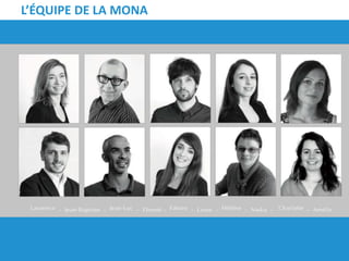 L’ÉQUIPE DE LA MONA
 