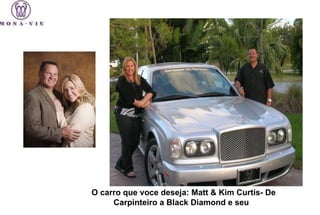 O carro que voce deseja: Matt & Kim Curtis- De  Carpinteiro a Black Diamond e seu  