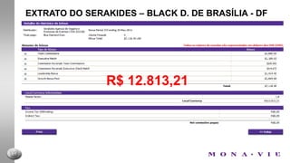 STEVE MERRITT & MIKE HERNANDES - USAEXTRATO DO RODRIGO – DIAMANTE DE BRASÍLIA - DFR$ 5.065,00