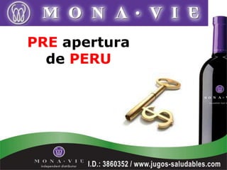 PRE apertura
  de PERU
 