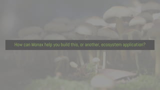 How can Monax help you build this, or another, ecosystem application?
 
