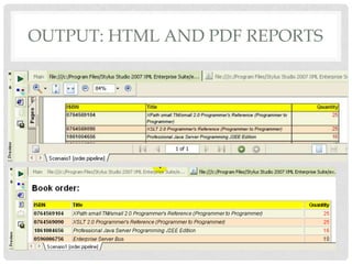 OUTPUT: HTML AND PDF REPORTS

 