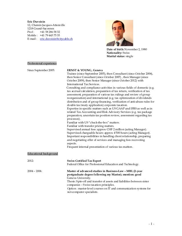 resume for it engineer