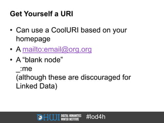 Publishing and Using Linked Open Data - Day 1  Slide 38