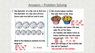 Answers – Problem Solving
 