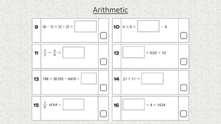 Arithmetic
 