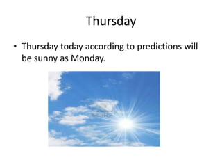 Monday ingles | PPTX