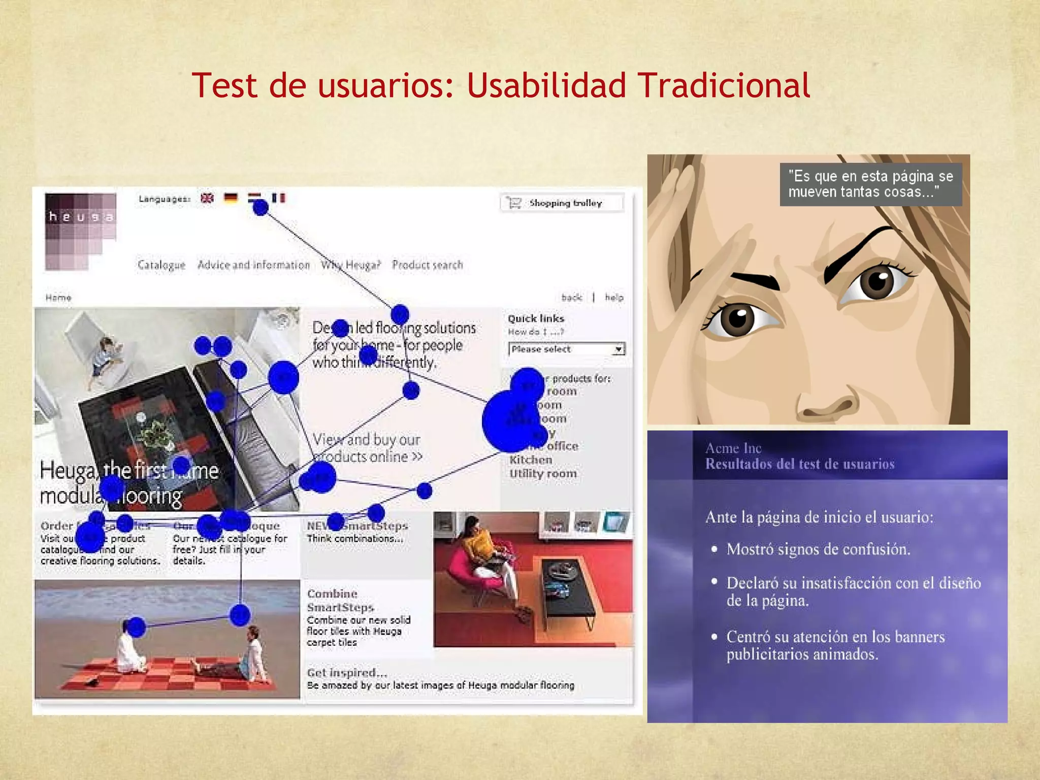 Test de usuarios: Usabilidad Tradicional 