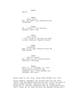 Monday Comic Script Monday syndrome script | PDF