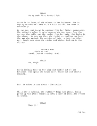 Monday Comic Script Monday syndrome script | PDF