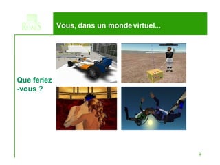 Vous, dans un monde virtuel... Que feriez -vous ? 