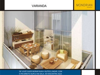 SE VOCÊ QUER MORAR NUM 4 SUÍTES LINEAR, COM O PÉ-DIREITO DUPLO NA SALA, SÓ ENCONTRA AQUI. VARANDA 