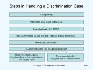 Steps in Handling a Discrimination Case
3-56Copyright © [2014] Pearson Education
 