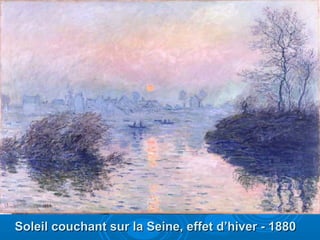 Soleil couchant sur la Seine, effet d’hiver - 1880

 