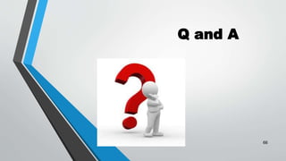 Q and A
66
 