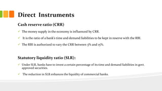 Slr Policy Rbi Monetary and fiscal policy of india | PPTX