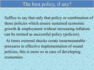 Monetary & fiscal policy | PPT