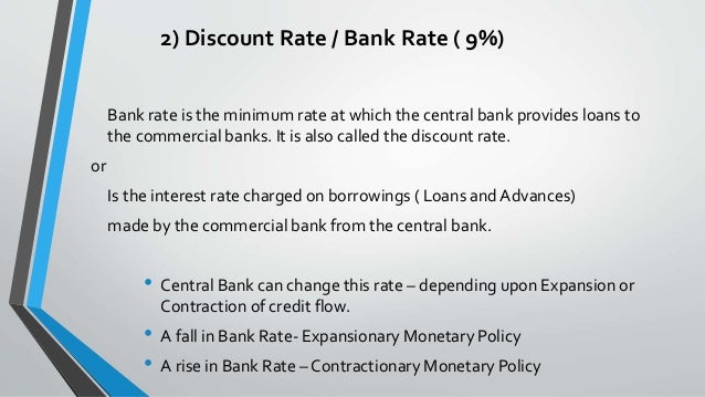 Monetary Policy Of Rbi