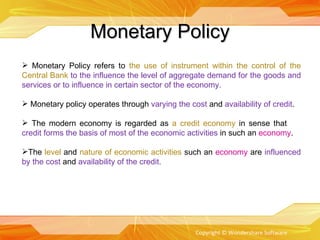 Monetary Policy | PPT