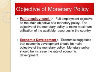 Monetary Policy | PPTX