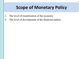 Monetary Policy.ppt management economics | PPT