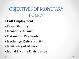 Monetary policy | PPTX